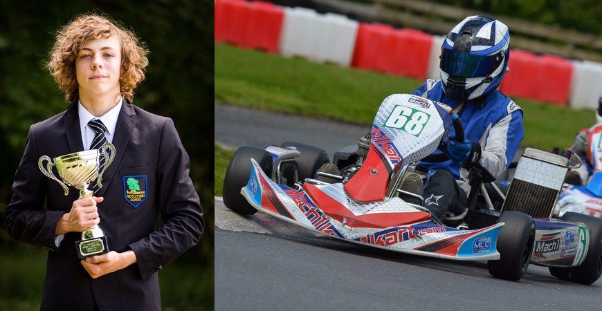 Sam Sets a New Lap Record